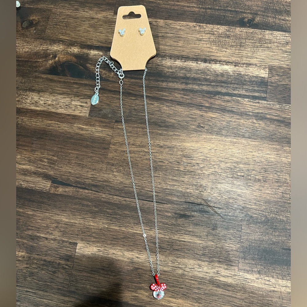 Disney earring and necklace bundle